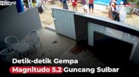 VIDEO: Detik-detik Gempa Magnitudo 5.2 Guncang Sulbar, Warga Berhamburan