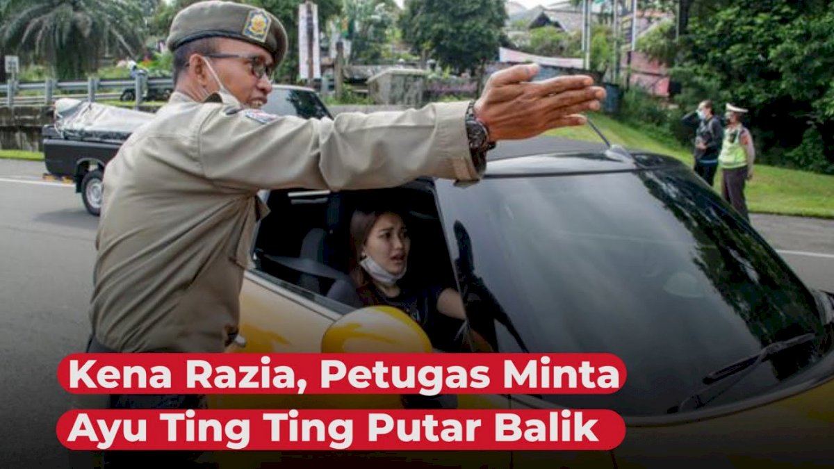 VIDEO: Kena Razia, Petugas Minta Ayu Ting Ting Putar Balik Mobilnya