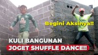 VIDEO: Kuli Bangunan Ini Jago Banget Shuffle Dance, Begini Aksinya