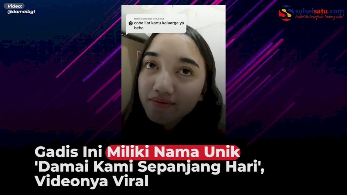 VIDEO: Gadis Ini Miliki Nama Unik ‘Damai Kami Sepanjang Hari’, Videonya Viral