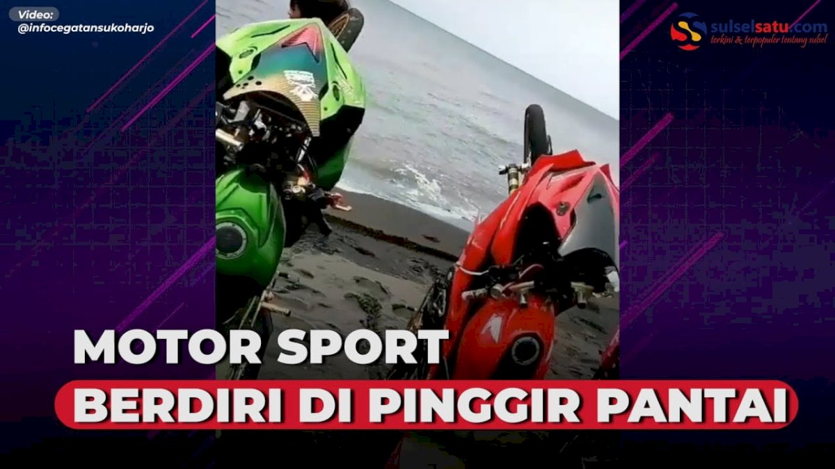 VIDEO: Motor Sport “Berdiri” di Pinggir Pantai, Netizen: Orang Kaya