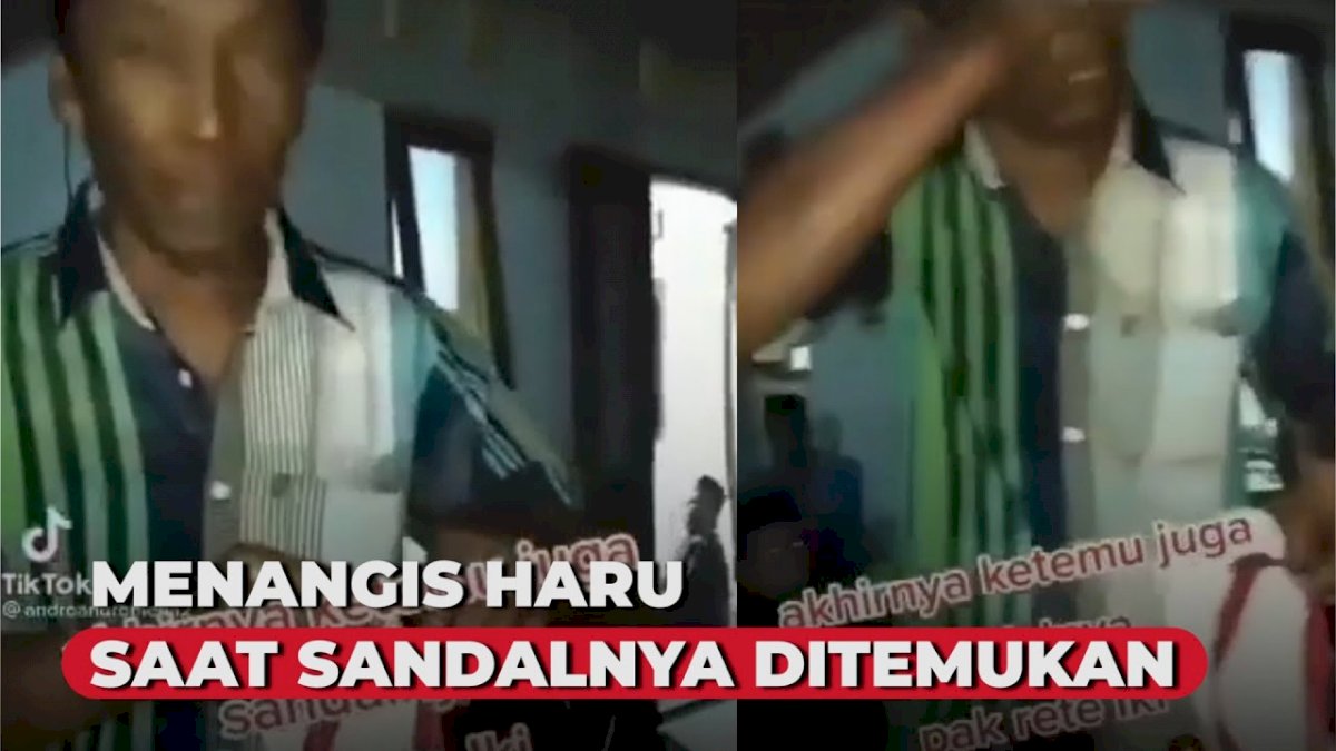 VIDEO: Sandal Kenangan Ijab Kabul Berhasil Ditemukan, Pria Ini Menangis Haru