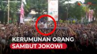 VIDEO: Kerumunan Orang Sambut Kedatangan Jokowi di NTT