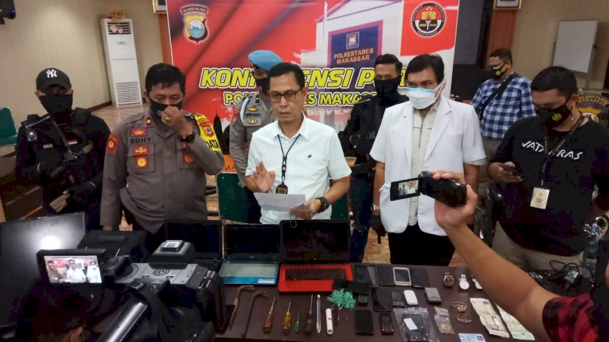 Kompak Kakak Beradik Pembobol Rumah di Makassar Berujung Ditembak Polisi