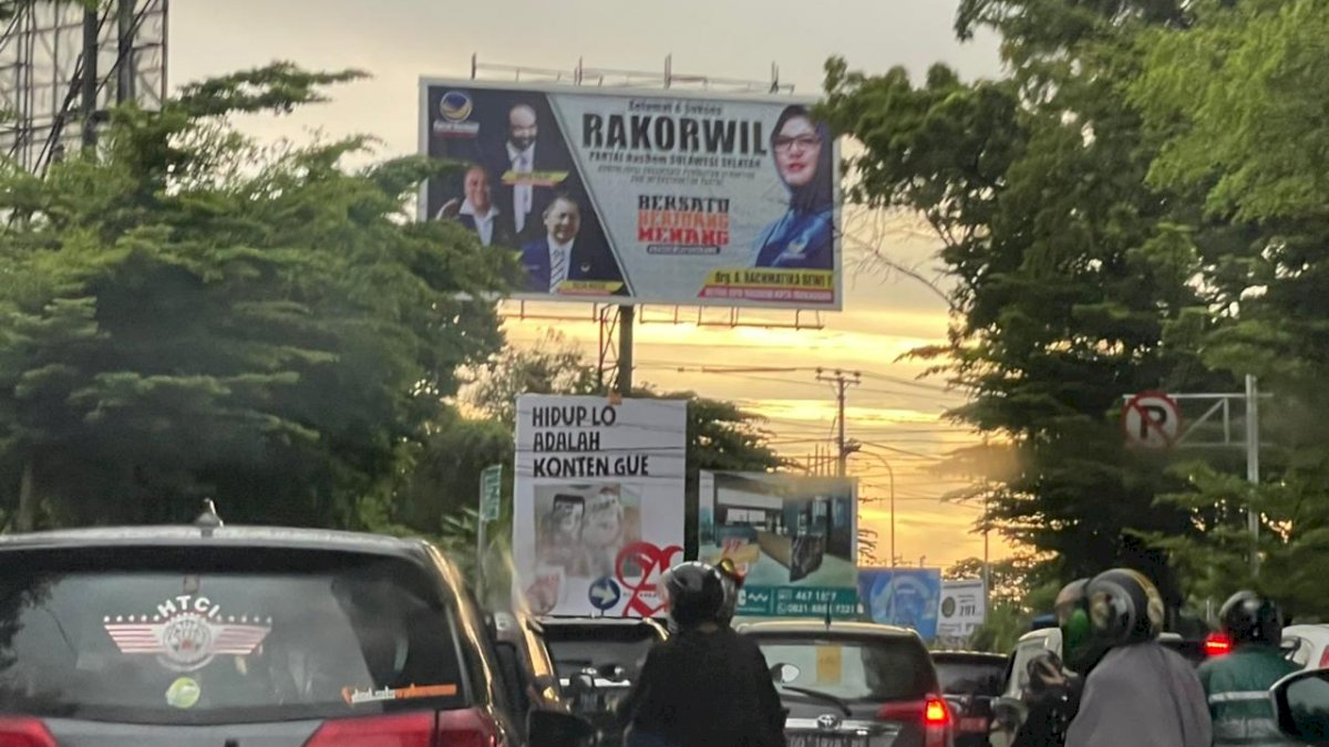 H-2 Rakorwil NasDem Sulsel, Makassar Mulai Membiru