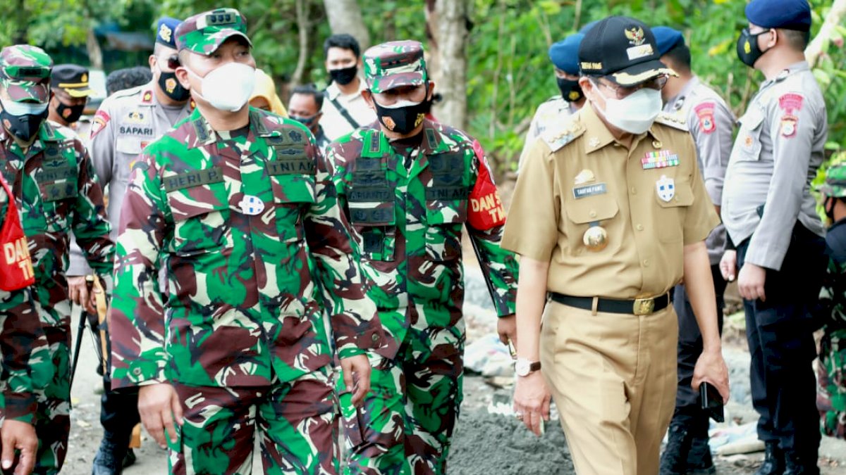 Walikota Parepare Luangkan Waktu Tinjau Lokasi TMMD