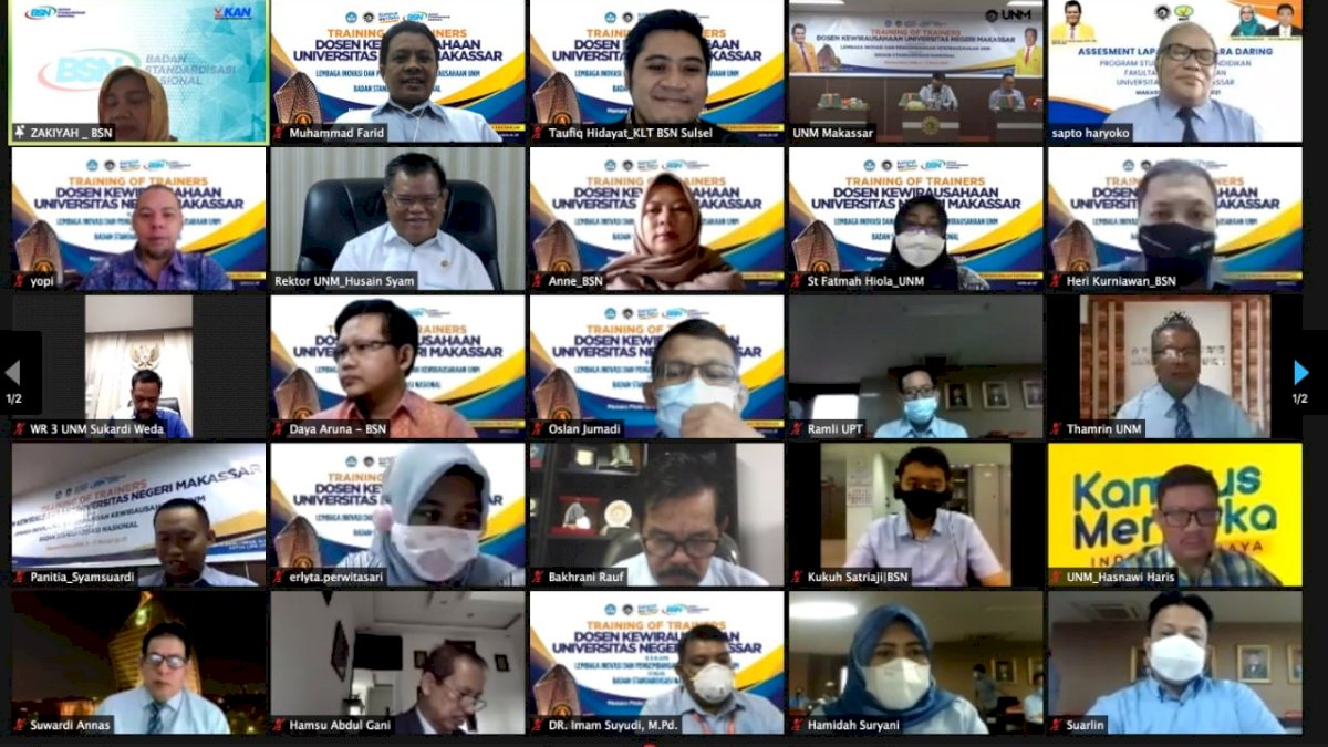 LIPK UNM-BSN Gelar Training of Trainer bagi Dosen Kewirausahaan