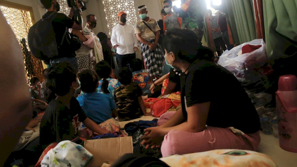 Banjir di Biringkanayya, 130 Orang Mengungsi di Masjid Grand Rahmani