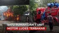 VIDEO: Satu Rumah dan Tujuh Unit Motor di Jeneponto Ludes Terbakar