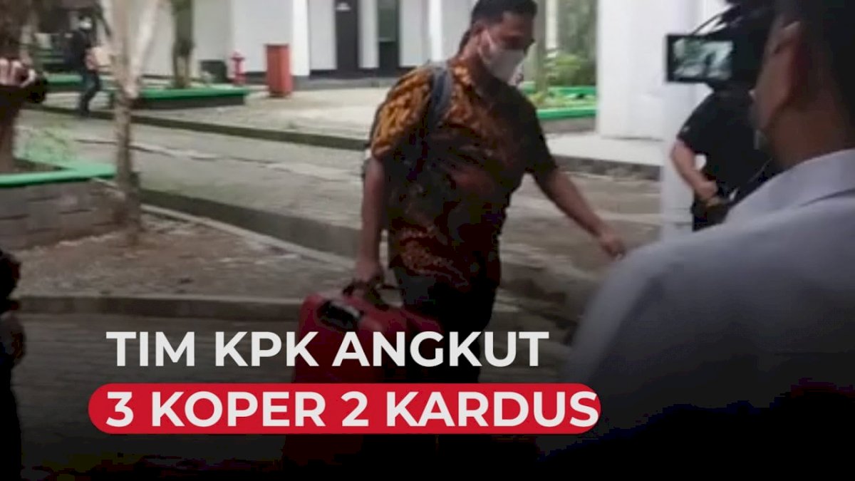 VIDEO: KPK Angkut Tiga Koper dan Dua Kardus Dokumen dari Pemprov Sulsel