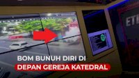 VIDEO: Detik-detik Bom Bunuh Diri di Depan Gereja Katedral Makassar