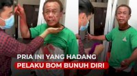 VIDEO:Pria Ini yang Hadang Pelaku Bom Bunuh Diri di Gereja Katedral Makassar