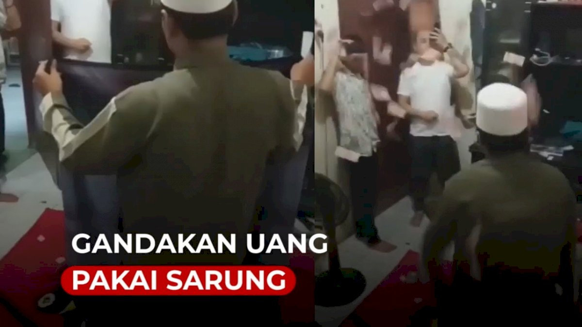 VIDEO: Viral, Pria Ini Gandakan Uang Pakai Sarung