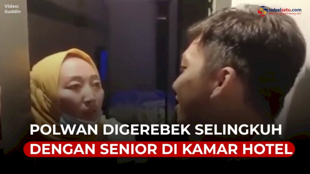 VIDEO: Polwan Digerebek Selingkuh dengan Senior di Kamar Hotel