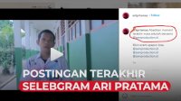 VIDEO: Postingan Terakhir Selebgram Ari Pratama Sebelum Tewas Ditikam
