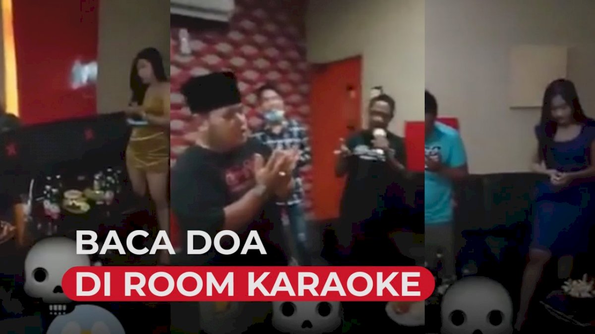 VIDEO: Baca Doa di Room Karaoke, Miras dan Wanita Berpakaian Seksi Jadi Sorotan Netizen