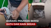 VIDEO: Ojol Dapat Orderan Fiktif, Barang Pesanan Ternyata Berisi Batu dan Kain Bekas
