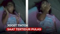 VIDEO: Bocah Ini Joget TikTok Saat Tidur Pulas