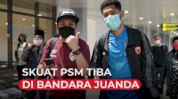 VIDEO: Skuat PSM Makassar Tiba di Bandara Juanda Surabaya