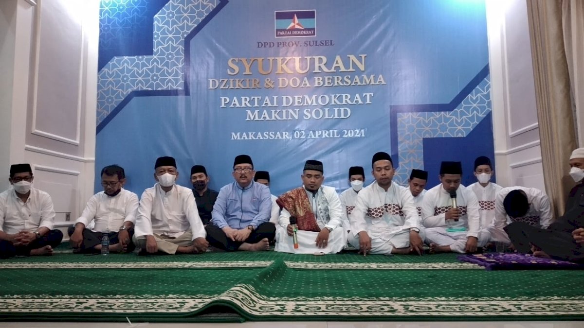 Demokrat Sulsel Sambut Kekalahan Moeldoko dengan Zikir