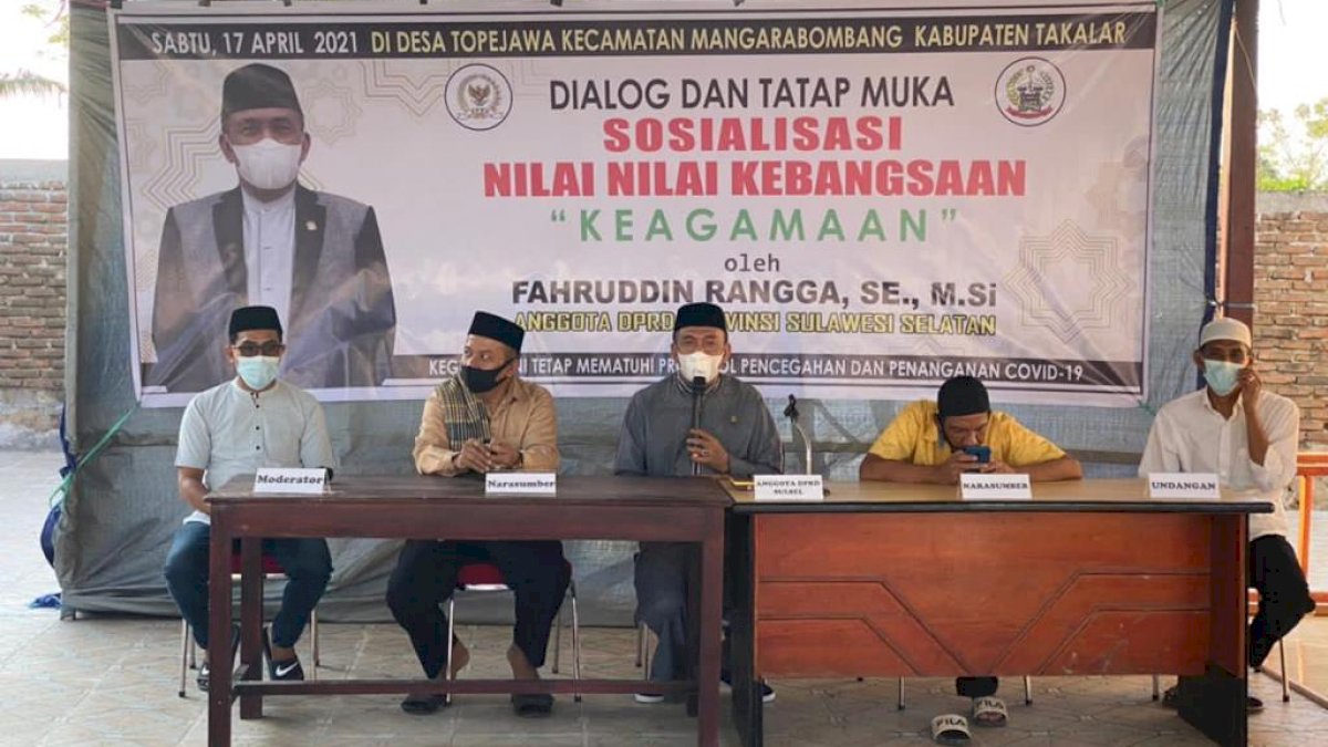 Sosialisasi Kebangsaan di Takalar, Rangga Ajak Warga Tumbuhkan Jiwa Patriotisme