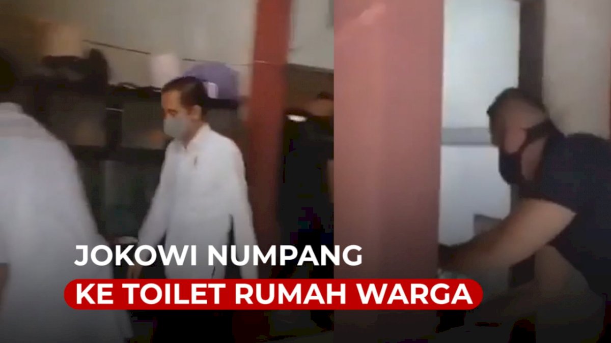 VIDEO: Momen Saat Jokowi Menumpang ke Toilet Rumah Warga