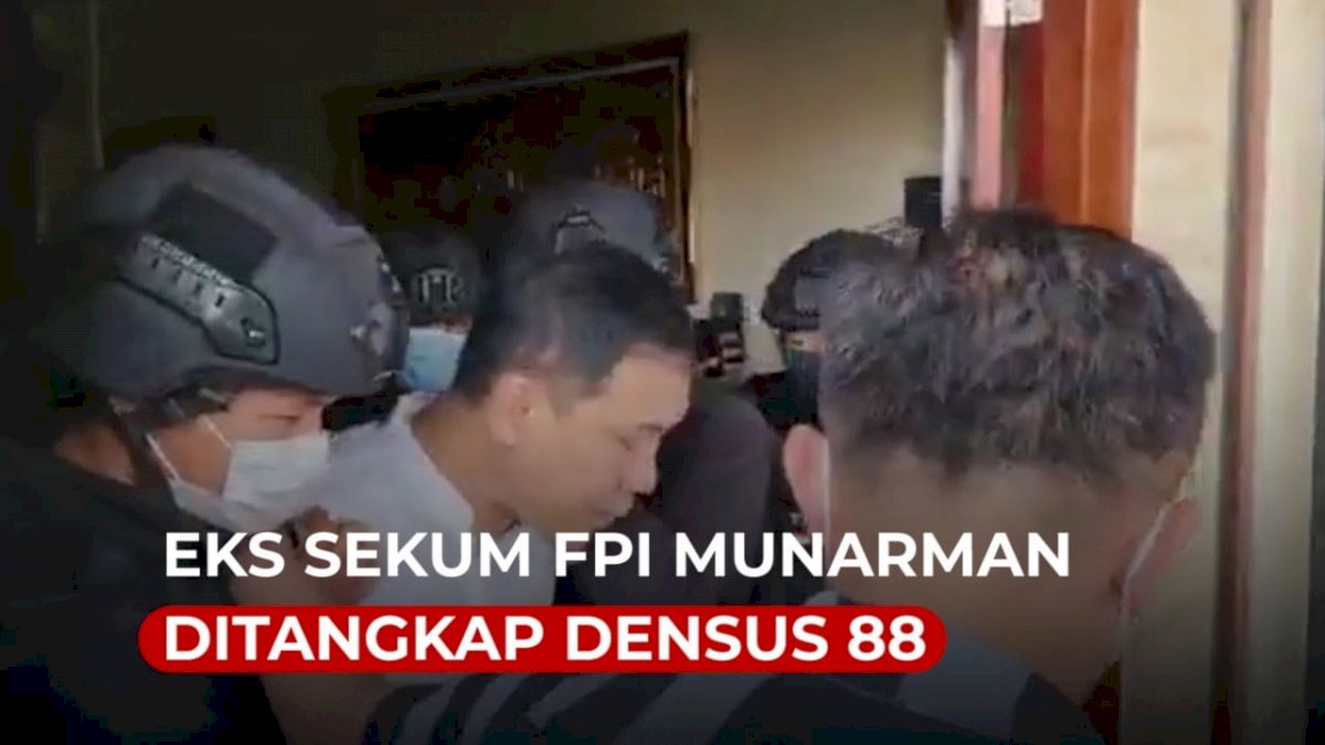 VIDEO: Detik-detik Eks Sekum FPI Munarman Ditangkap Densus 88