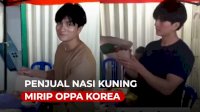 VIDEO: Penjual Nasi Kuning Ini Mirip Oppa Korea, Videonya Viral