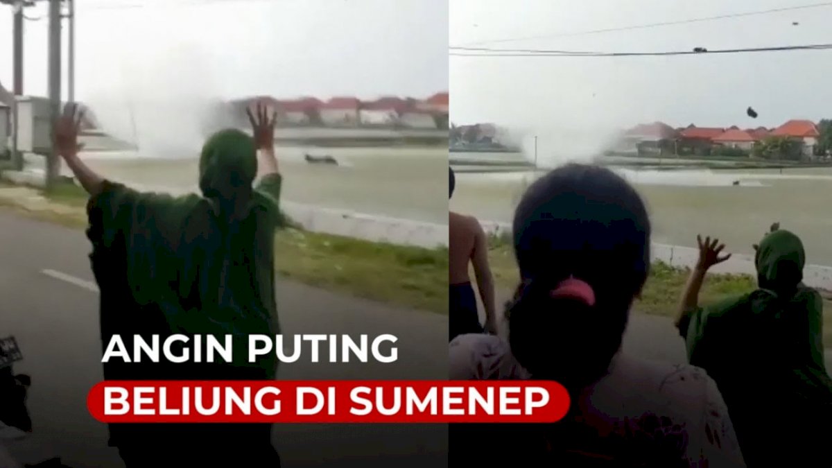 VIDEO: Detik-detik Angin Puting Beliung Terjang Sumenep