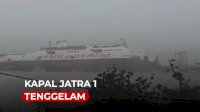 VIDEO: Detik-detik Kapal Jatra 1 Tenggelam di Pelabuhan Bolok NTT