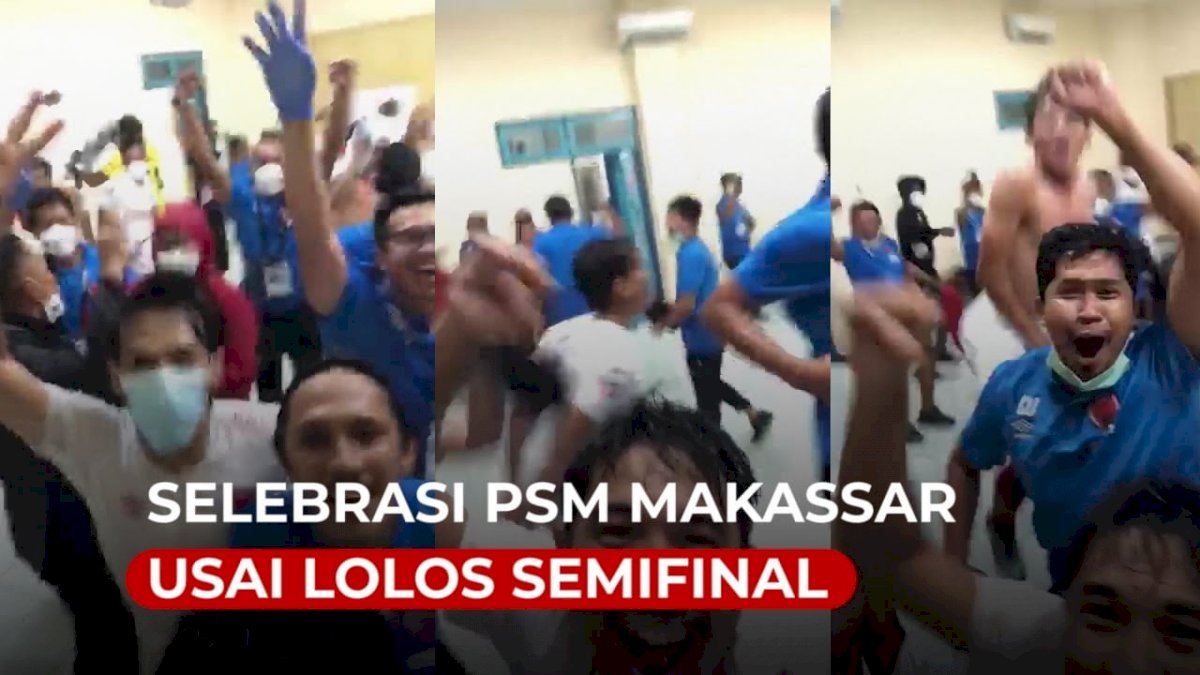 VIDEO: Selebrasi di Ruang Ganti PSM Makassar Usai Lolos Semifinal Piala Menpora