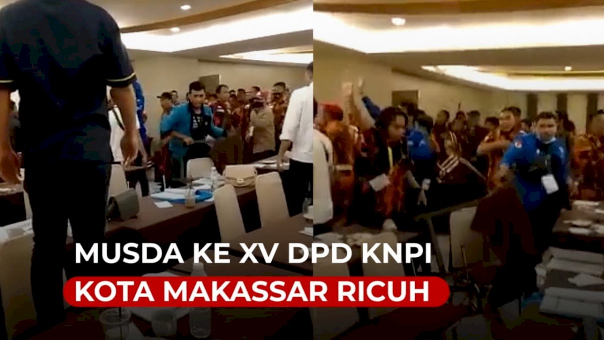 VIDEO: Musda ke XV DPD KNPI Kota Makassar Ricuh