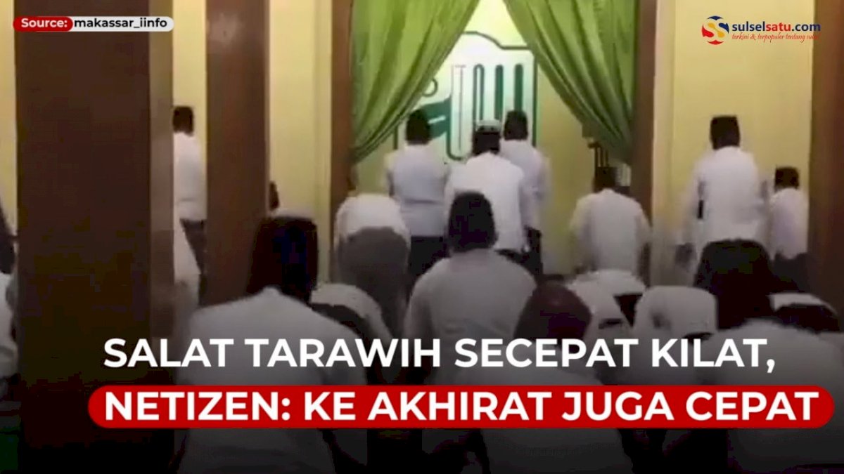 VIDEO: Heboh, Salat Tarawih Secepat Kilat