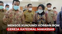 VIDEO: Mensos Tri Rismaharini Kunjungi Korban Bom Gereja Katedral Makassar