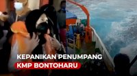 VIDEO: Kepanikan Penumpang KMP Bontoharu Akibat Cuaca Buruk, Sempat Dikabarkan Hilang