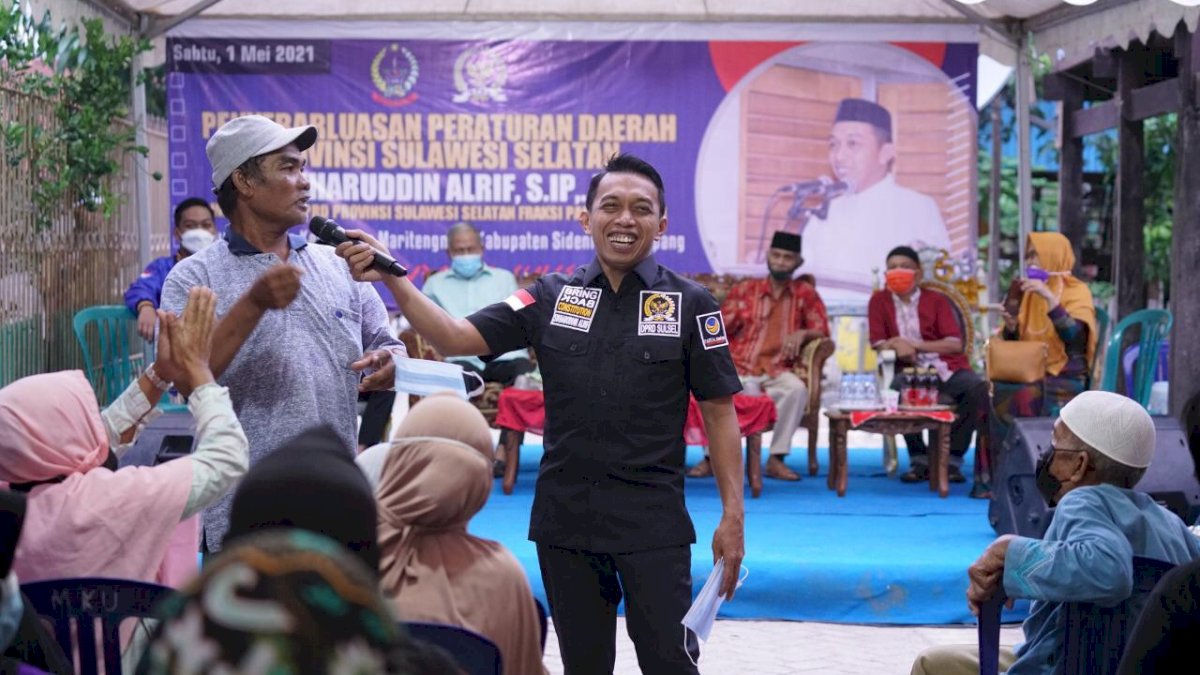 Wakil Ketua DPRD Sulsel Syaharuddin Alrif Tuntaskan Masalah Petani di Wala Sidrap