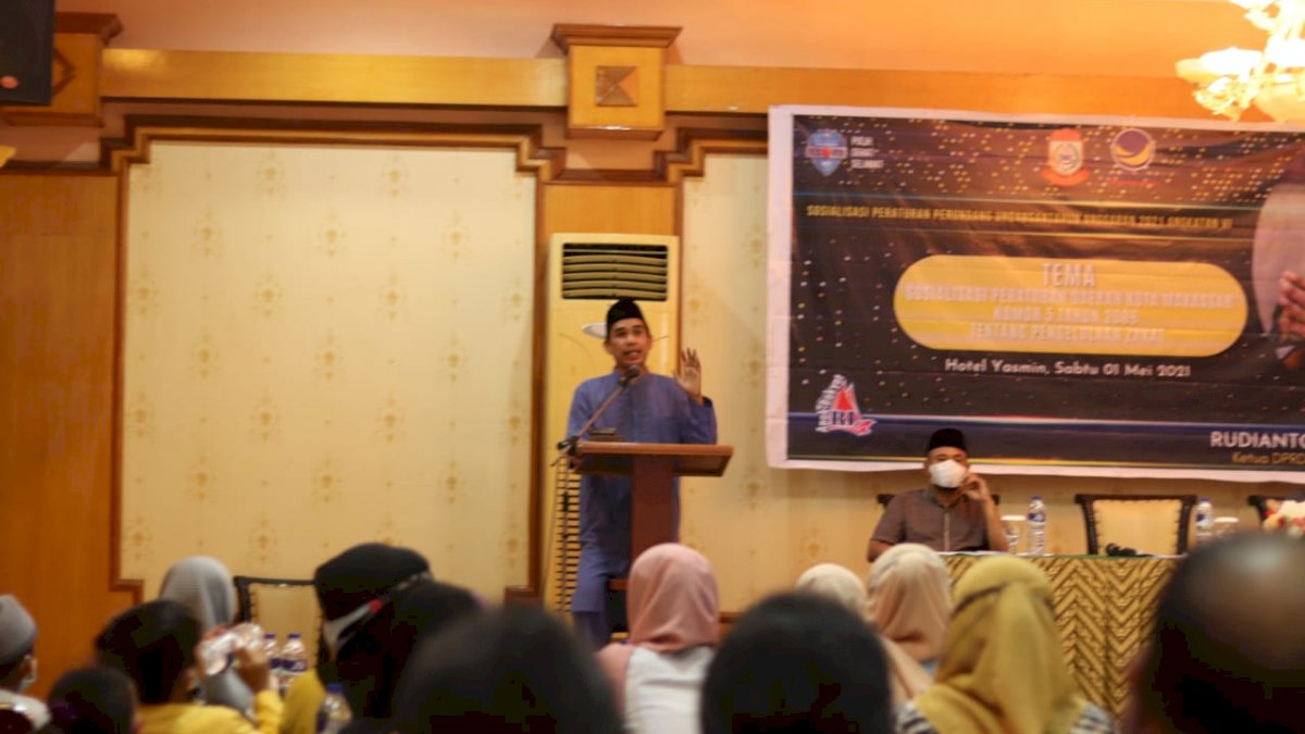 Sosialisasi Perda No 5 Tahun 2006, Ketua DPRD Kota Makassar Ingatkan Pentingnya Berzakat