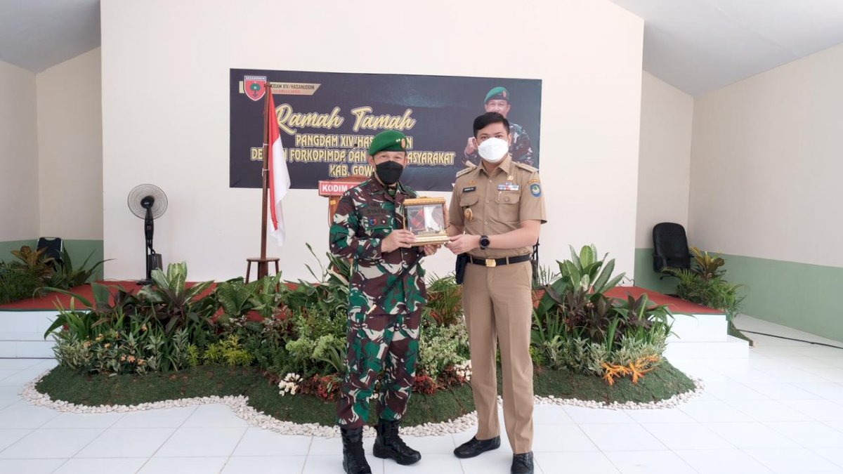 Sinergitas TNI dan Pemkab Gowa Demi Kemajuan Pembangunan Daerah