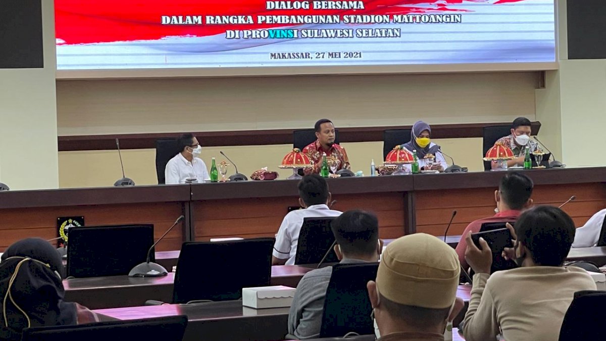 Komitmen Lanjutkan Pembangunan Stadion Mattoanging, Plt Gubernur Sulsel: Saya Tidak Punya Kepentingan Pribadi!