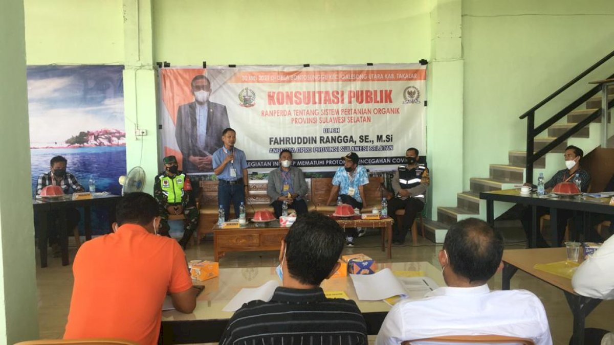 Fahruddin Rangga Minta Partisipasi Publik Terhadap Ranperda Sistem Pertanian Organik