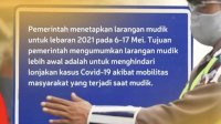 Hindari Lonjakan Kasus Covid-19, Jadi Alasan Larangan Mudik Lebaran