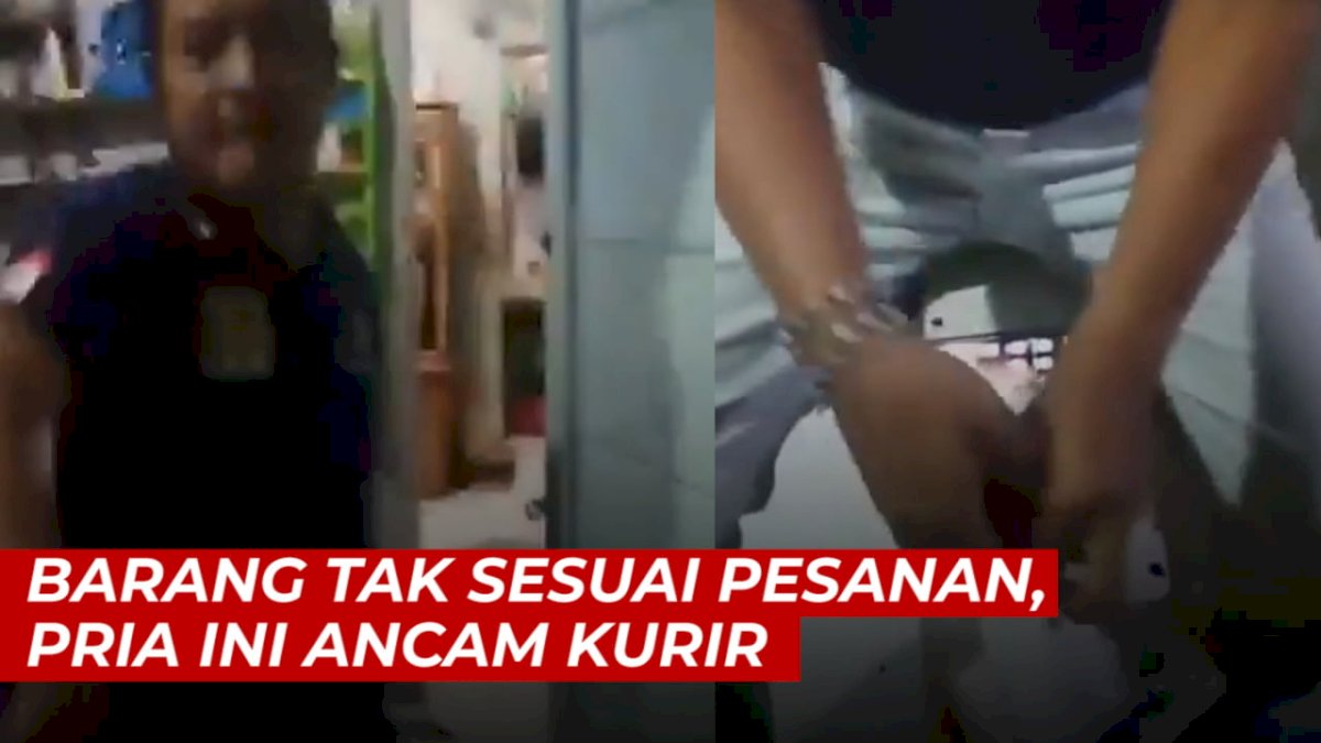 VIDEO: Barang Tak Sesuai Pesanan, Pria Ini Ancam Kurir Pakai Samurai