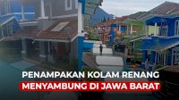 VIDEO: Viral, Begini Penampakan Kolam Renang Menyambung di Jawa Barat