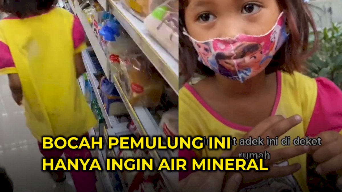 VIDEO: Dibolehkan Ambil Apapun di Minimarket, Bocah Pemulung Ini Hanya Ingin Air Mineral