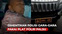 VIDEO: Viral, Mobil Fortuner Dihentikan Polisi Gara-gara Pakai Plat Polri Palsu