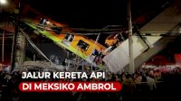 VIDEO: Jalur Kereta Api di Meksiko Ambrol, 23 Orang Tewas