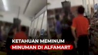 VIDEO: Ketahuan Minum Minuman Kemasan Botol di Minimarket, Ibu Ini Ngaku Punya Kenalan Polisi