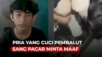VIDEO: Pria yang Cuci Pembalut Sang Pacar Minta Maaf
