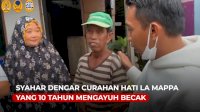 VIDEO: Syahar Dengar Curahan Hati La Mappa yang 10 Tahun Mengayuh Becak di Tanru Tedong