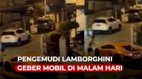 VIDEO: Aksi Pengemudi Lamborghini Geber Mobil di Malam Hari